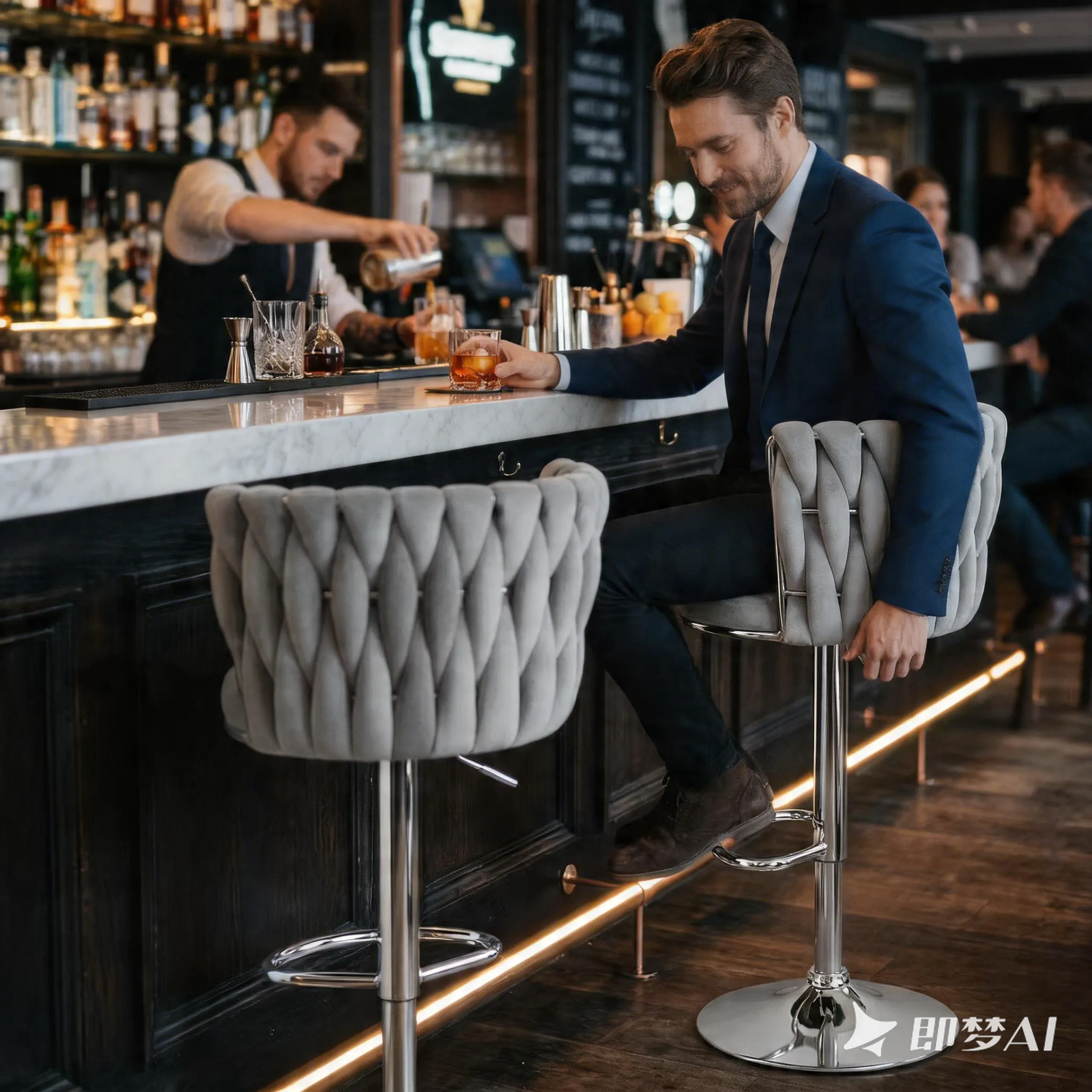bar chair is used in public house