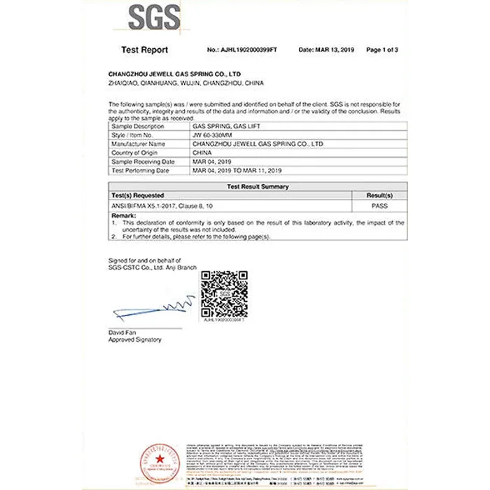 luxurious bar stool SGS test