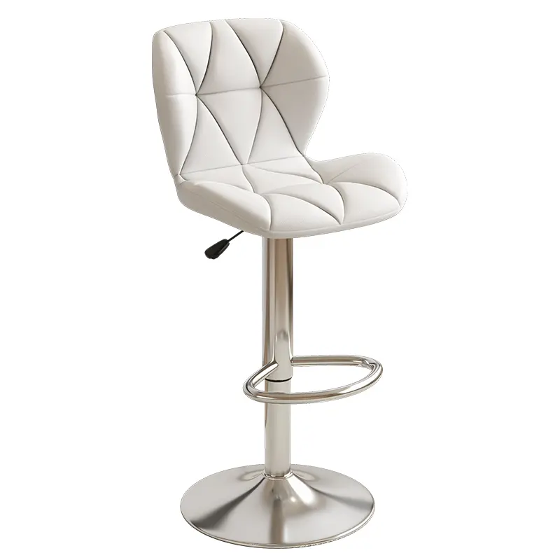 HY-BY1 PU leather counter stool with chrome base for wholesale bar seating