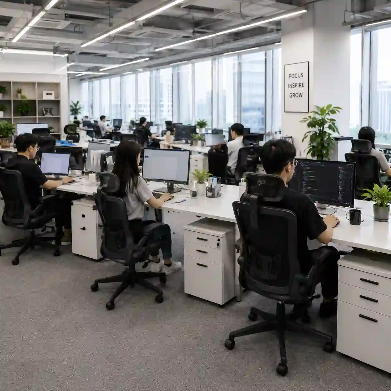 777-2 budget mesh office chair feature with 4-direction lumbar support