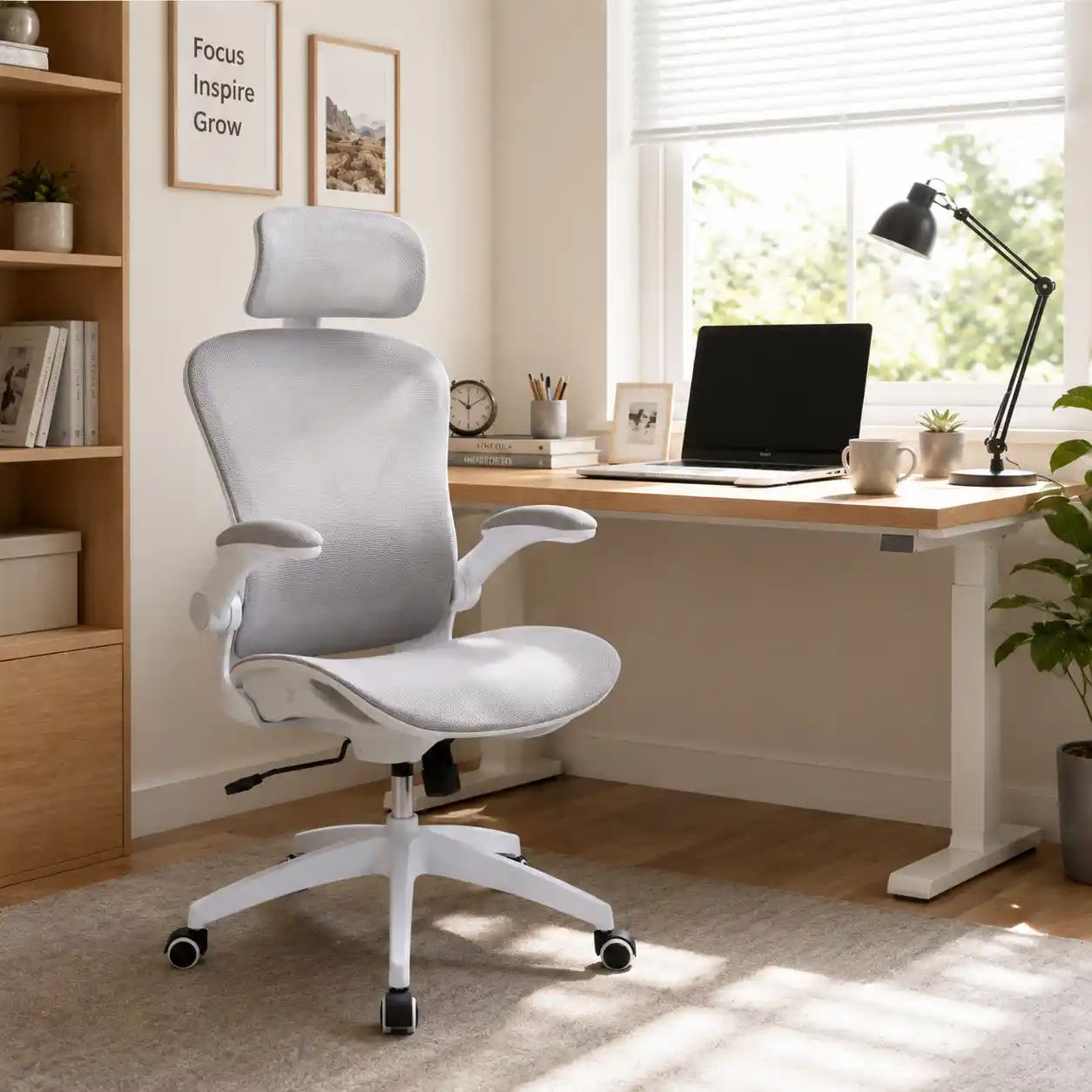 Model 777 office chair with adjustable 4D lumbar support