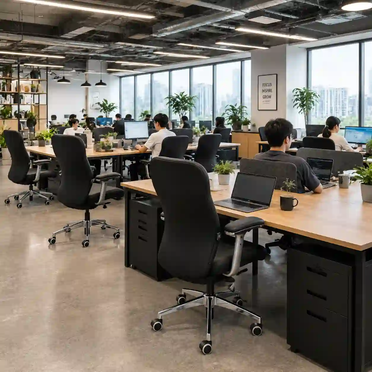 778 office chair feature showing molded foam seat for stable comfort