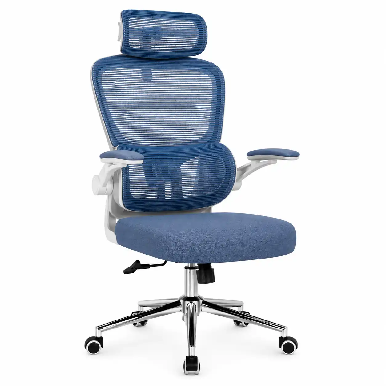 998 high back office chair with 3D headrest and mesh support