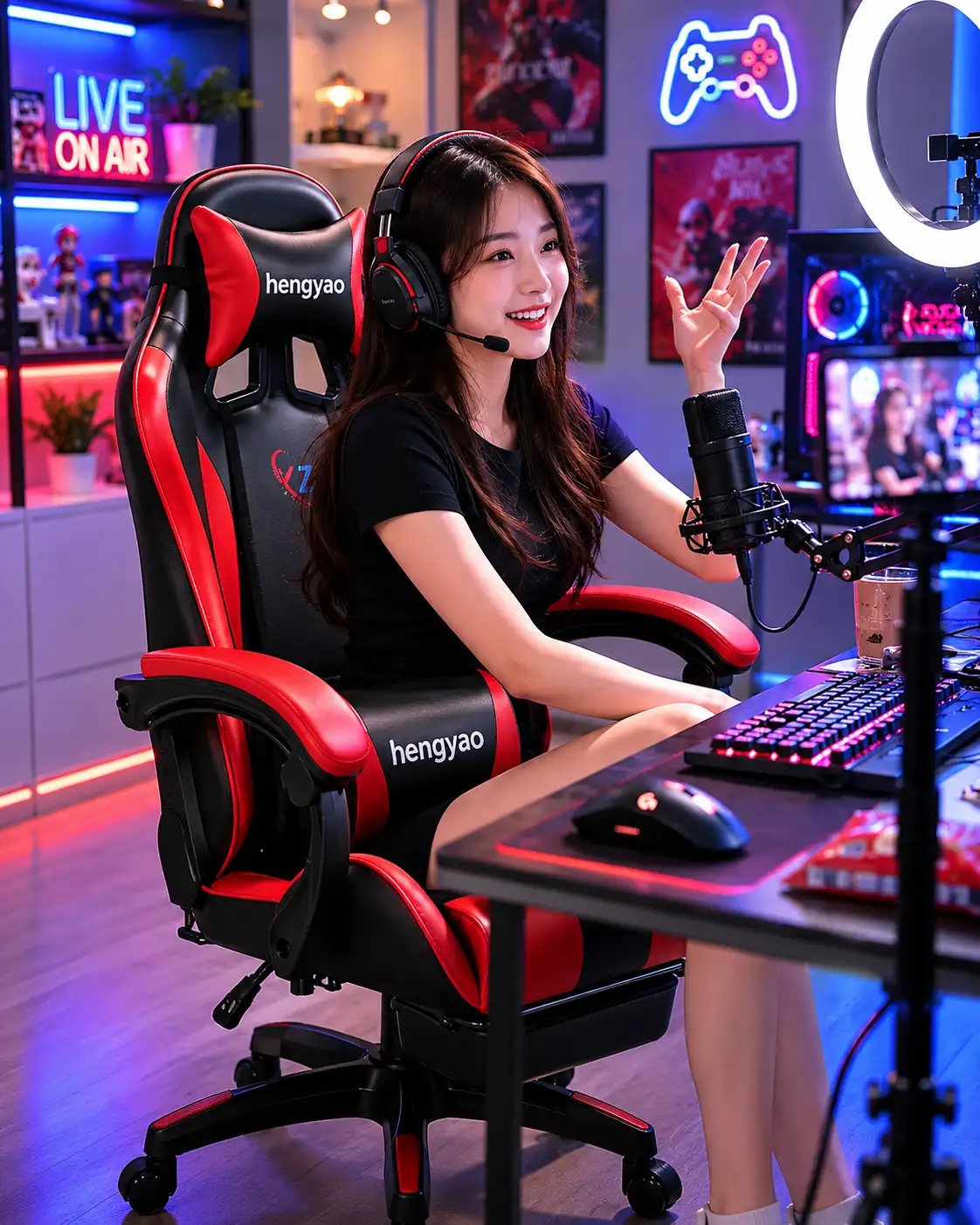 gaming-chair-ft-7009-features-pu-casters-nylon-base