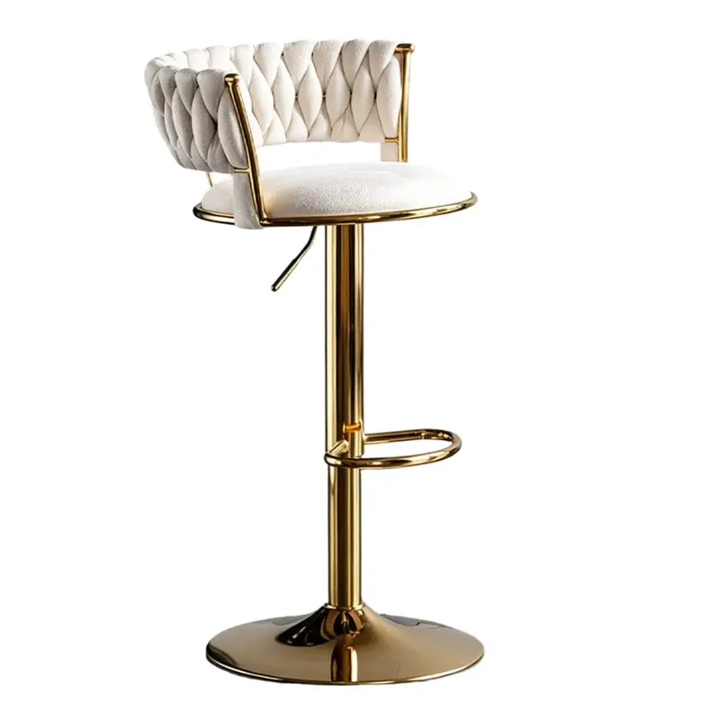 hengyao white luxurious bar stool