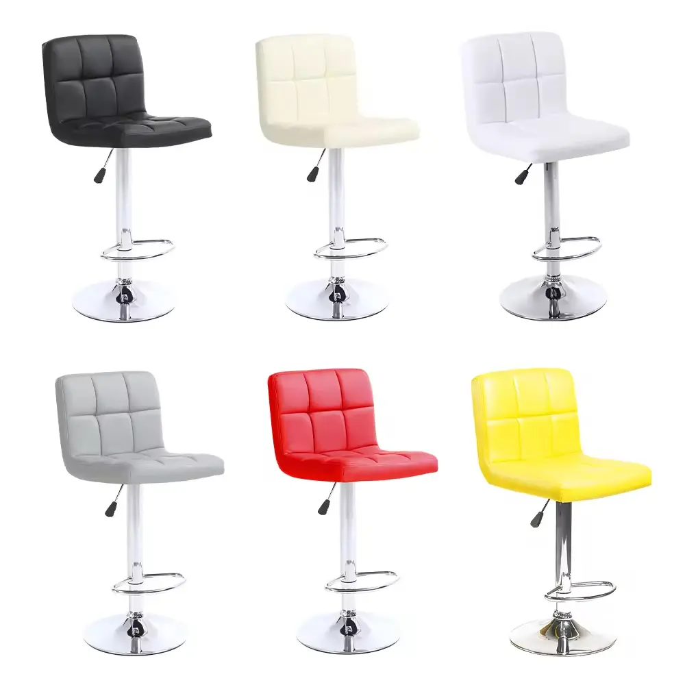 Side view of HY-BY13 compact adjustable bar stool for restaurants bars and cafes