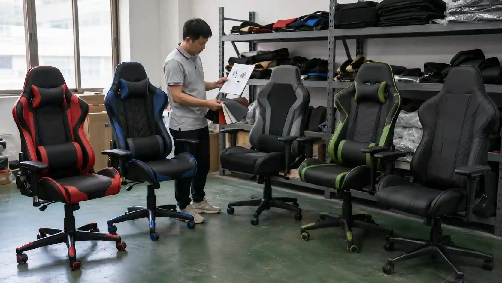 Hengyao gaming chair OEM and ODM sample selection for wholesale buyers