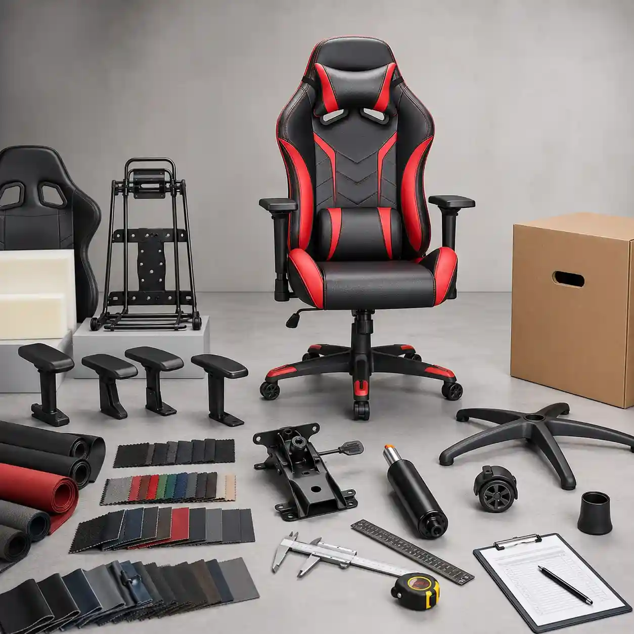 OEM gaming chair manufacturing process from product brief to quality control