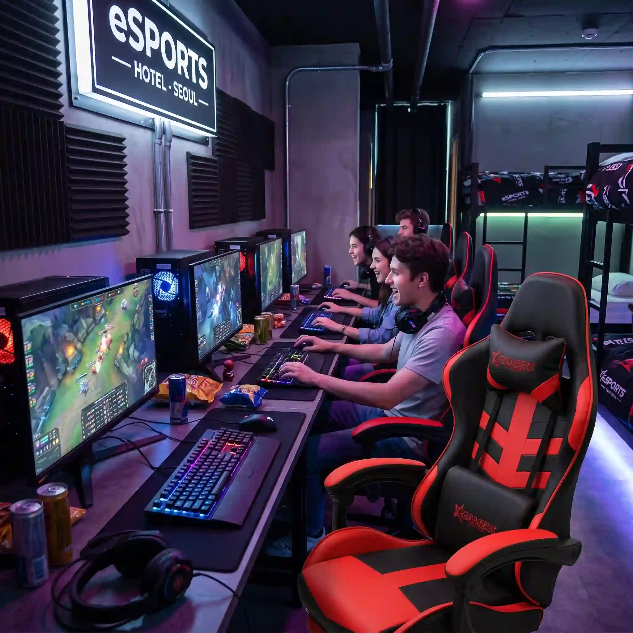 YG-7165 comfort gaming chair with footrest for distributors