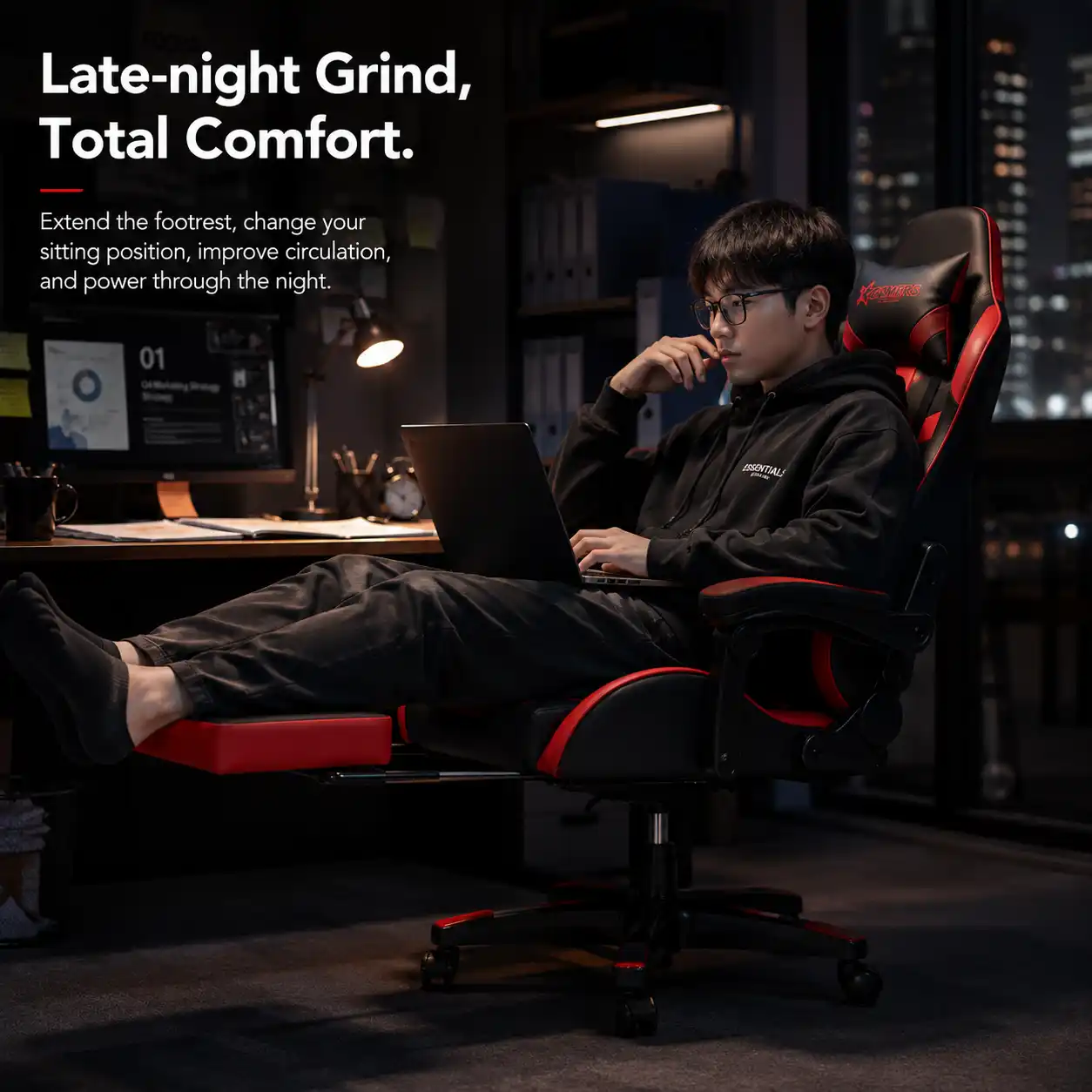 YG-7165 reinforced carton packing feature for bulk gaming chair orders