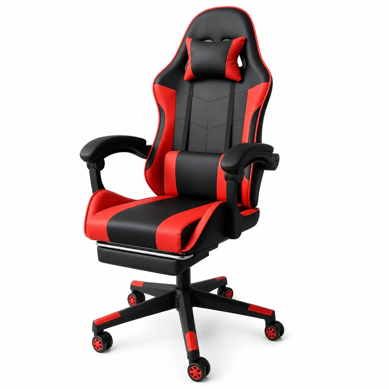 YG-7169 footrest gaming chair with detachable base for export packing