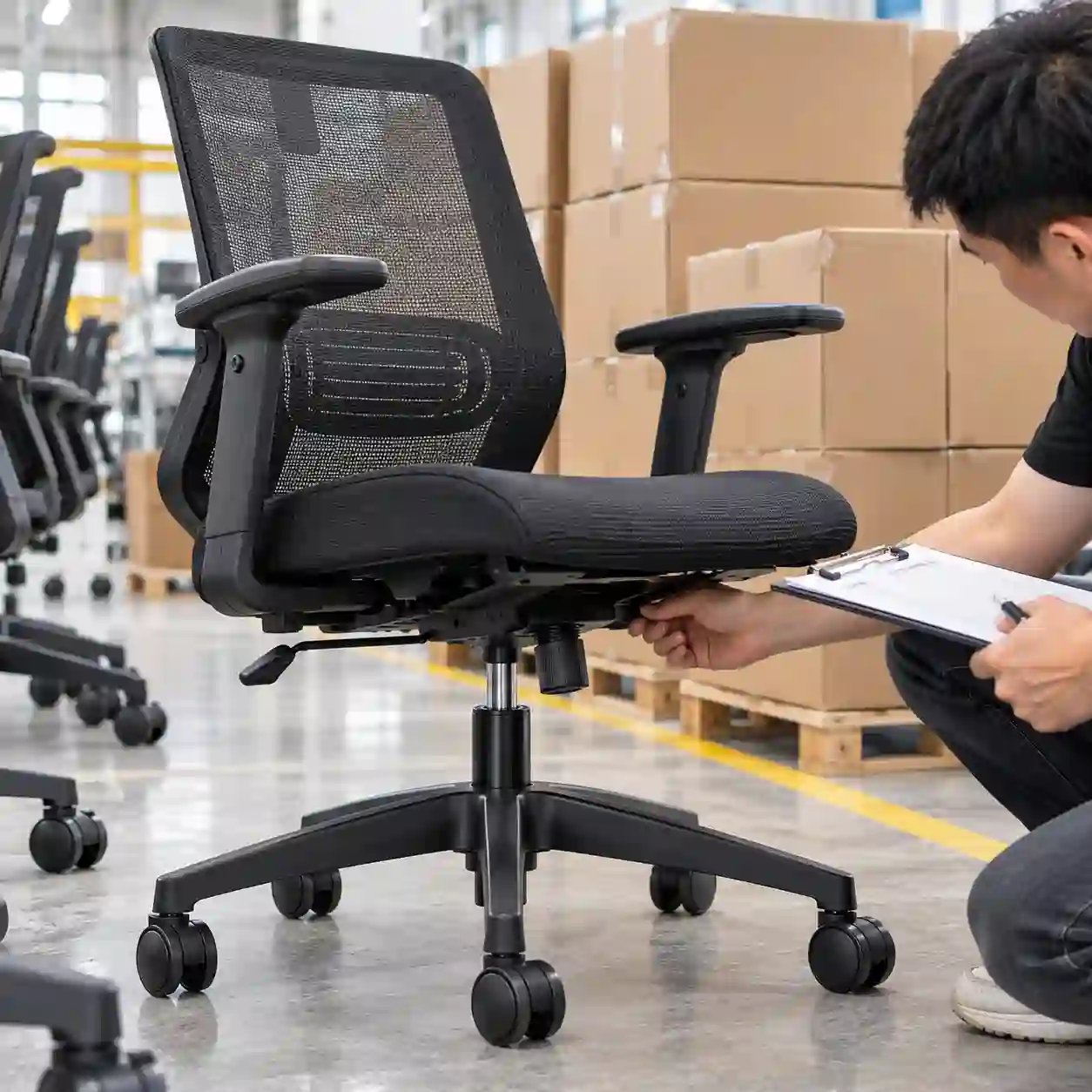 777-2 office chair sample approval mechanism gas lift and packing check