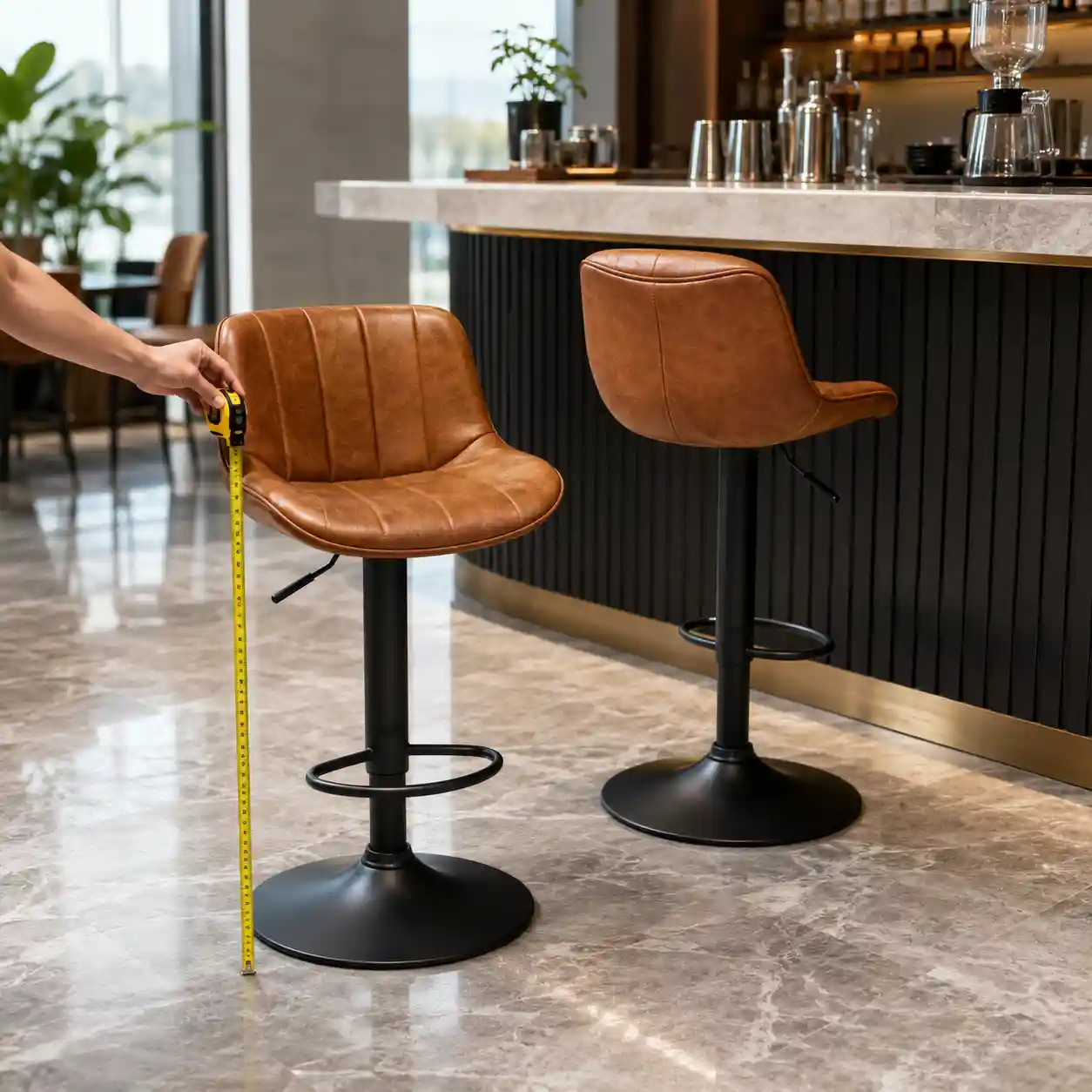 Bar stool seating height guide for bulk buyers measuring counter and seat height