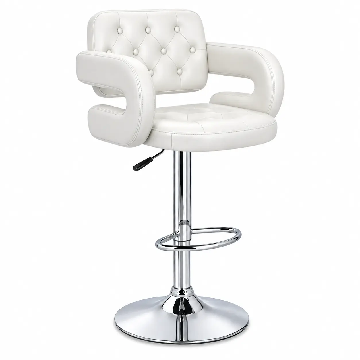 HY-BY28 wraparound arm bar stool rear view